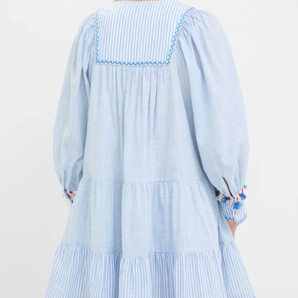 Tuckernuck Chambray Stripe Fringe Jen Dress (COMING SOON!) - Picture 6 of 7